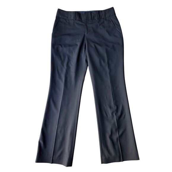Banana Republic Black Wool Blend Martin Fit Trousers Size 4 - Picture 3 of 9
